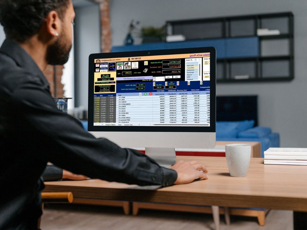 Seller reviewing a Speed E-Com Solution settlement analysis report